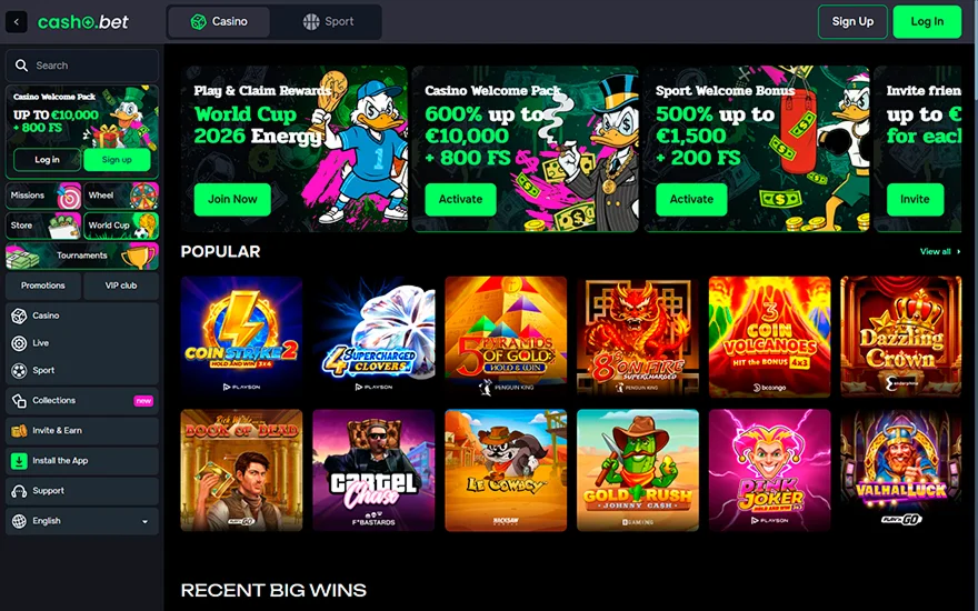 Casho Bet screenshot